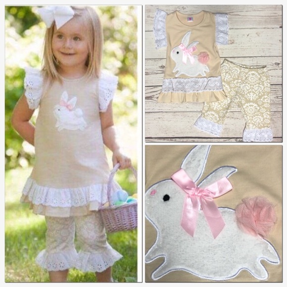 Other - ❗️LAST ONE❗️2pc. Easter Bunny Capri Set
